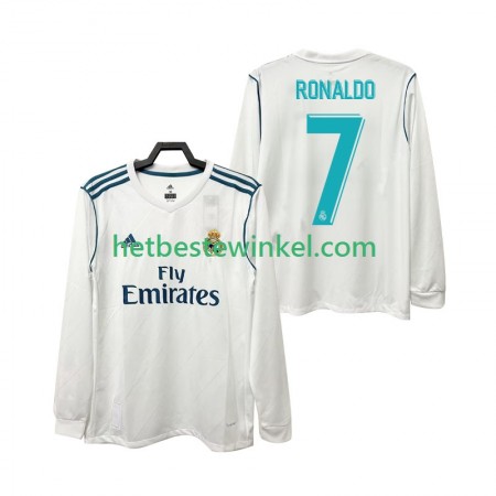 Real Madrid CRISTIANO RONALDO 7 2017 Voetbalshirts Retro Thuis 2018 - LS